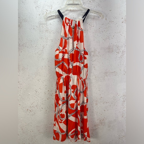 Lilly Pulitzer Tango Orange Booze Cruise Kenner Dress 100% Silk Size Small - Picture 5 of 13